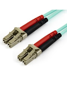 Cable de 10m de Fibra Óptica Multimodo LC/UPC a LC/UPC OM4 - 50/125µm - Fibra LOMMF/VCSEL - Redes de 100G - Cable LSZH - Baja P